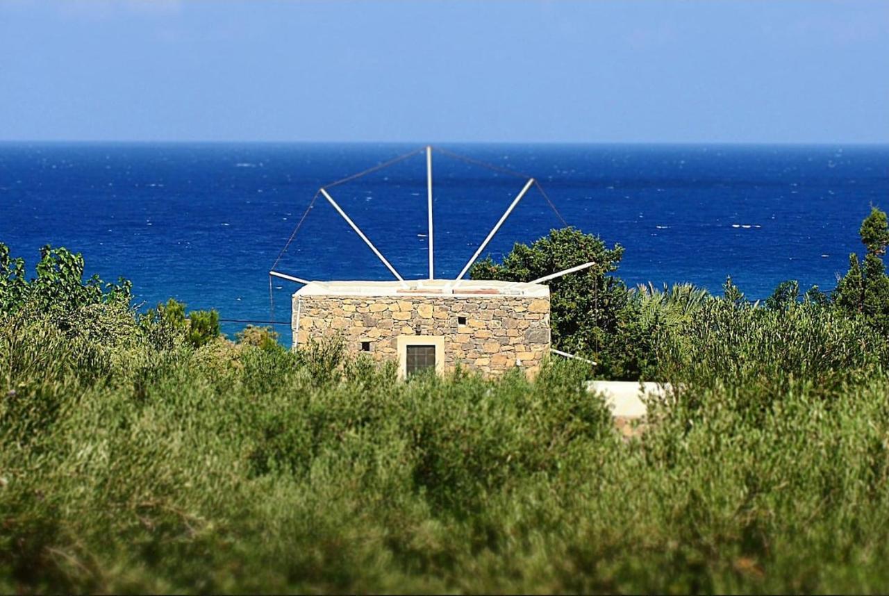 锡蒂亚Authentic Cretan Stone Windmill别墅 外观 照片